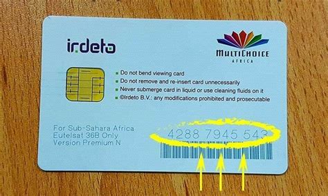 How to check your DStv smart card Number 